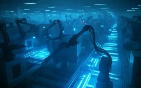 Các nhà máy không công nhân, không ánh đèn tại Trung Quốc