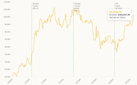 Bitcoin trở lại mốc 100.000 USD sau 3 tháng
