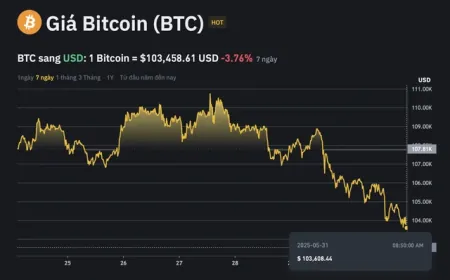Tiền số chao đảo, giá Bitcoin có nguy cơ về dưới 100.000 USD