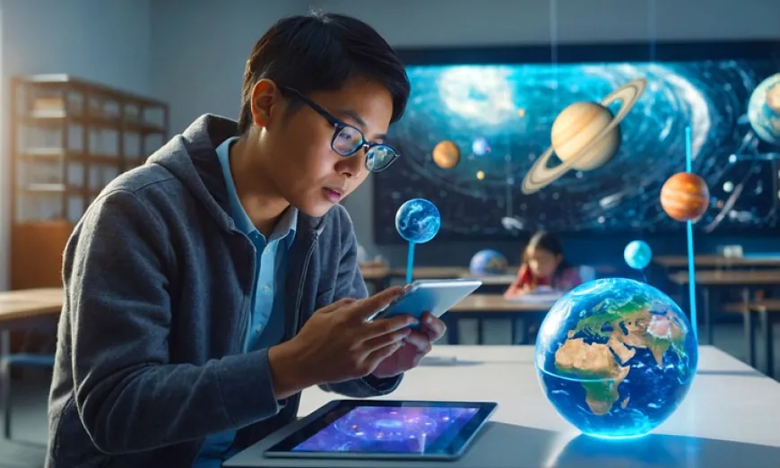 Công nghệ AR mở ra cách học mới: Học sinh, sinh viên tương tác trực tiếp với mô hình 3D