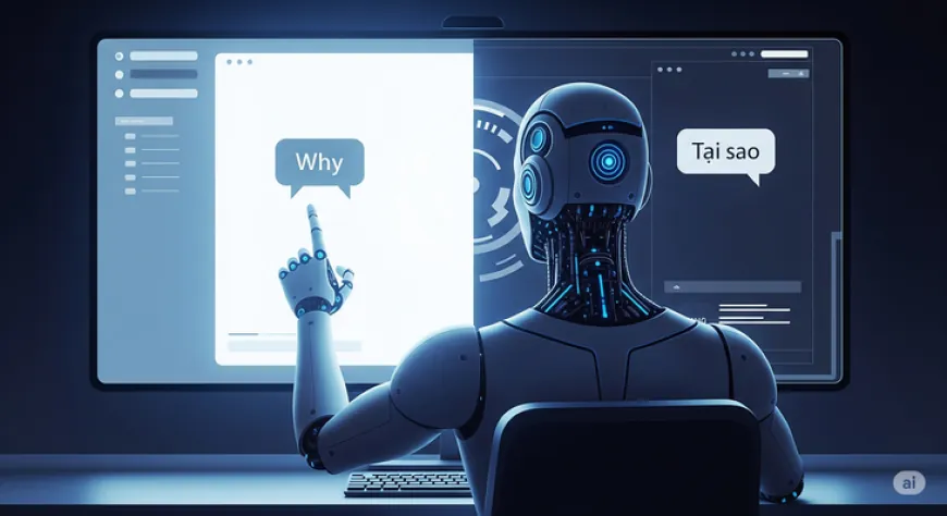 AI trả lời thông minh hơn khi chat bằng tiếng Anh?