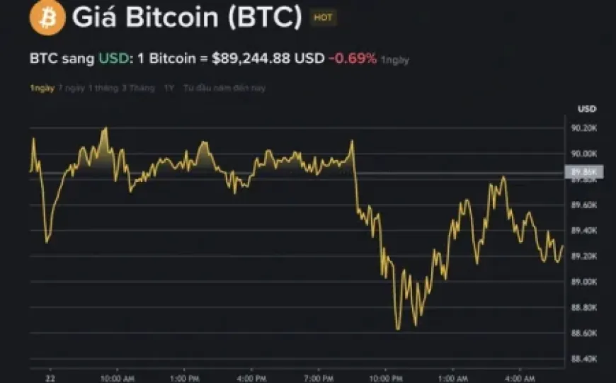 Giá Bitcoin hôm nay 23.1.2026: BTC rung lắc, người chơi đang tháo chạy