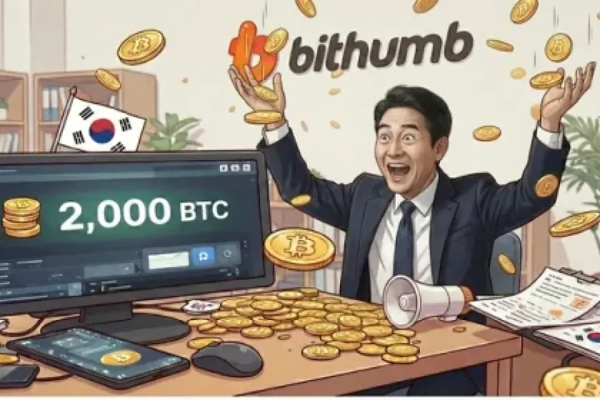 Sàn giao dịch tiền mã hóa Hàn Quốc tặng nhầm 2.000 Bitcoin cho mỗi người