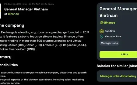 Sàn tiền số lớn nhất thế giới Binance tuyển tổng giám đốc tại Việt Nam